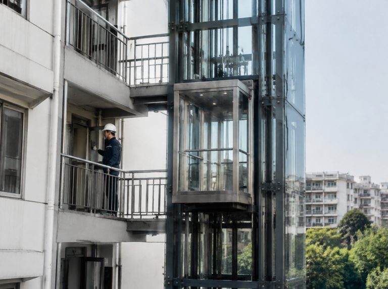 新余旧楼加建观光电梯